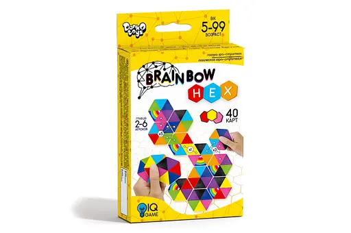 Развлекательная настольная игра "Brainbow HEX" G-BRH-01-01 Danko Toys (4823102811420) - фото 1