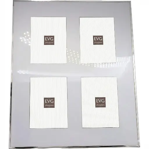 Фоторамка EVG Onix A01 Collage 4 Silver 10 x 15 см  (A01 COLLAGE 4 Silver) - фото 1