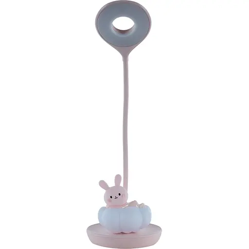 Настольная лампа Kite Cloudy Bunny LED с аккумулятором розовая (K24-493-1-2) - фото 1