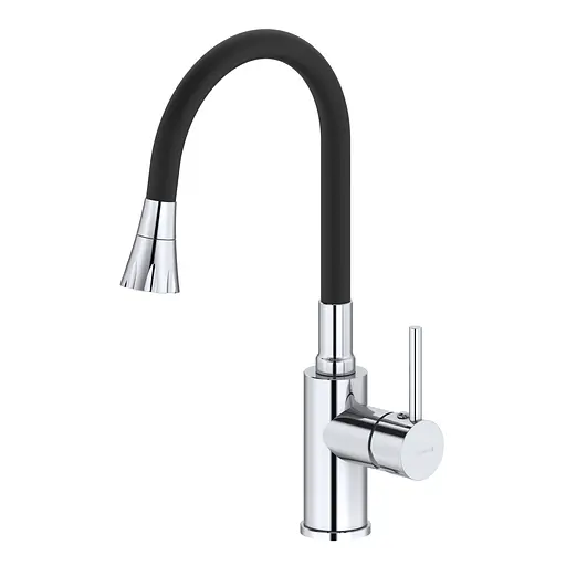 Змішувач для кухні з гнучким виливом Imprese Argo-s хром f03409001EC Хром - фото 1