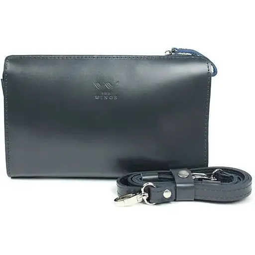 Шкіряний млатч синій - фото 1