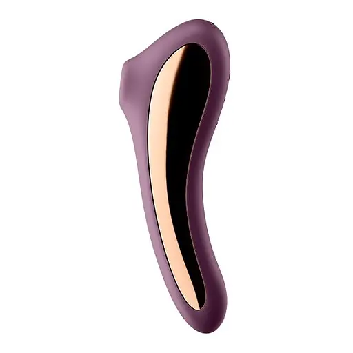 Вакуумний кліторальний стимулятор з вібрацією Satisfyer Dual Kiss фіолетовий - фото 4