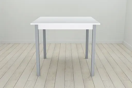 Стіл кухонний Ferrum-decor Дієго 75x80x80 Сірий ДСП Біле 16мм (FRD-106305)