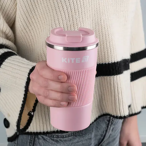Уцінка. Термокружка Kite 510 мл рожева (K25-458-3)  - фото 5