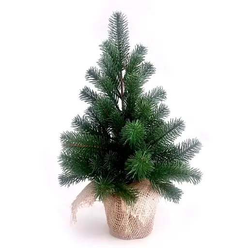 Елка Hvoya Premium литая в мешковине 50 см зеленая - фото 2