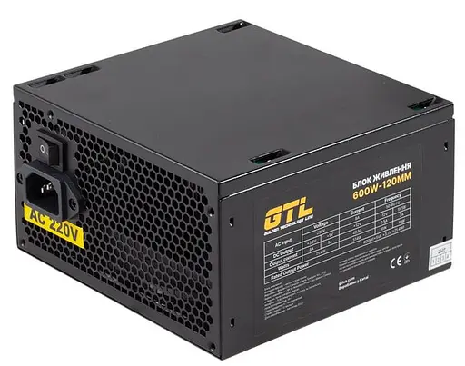 Блок живлення GTL 600W Black (GTL-600-120) - фото 1