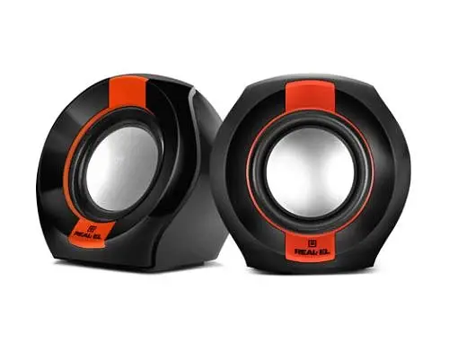 Колонки 2.0 REAL-EL S-50 Black/Red, 2 x 3 Вт, пластиковий корпус, живлення від USB