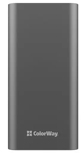 Павербанк ColorWay Gray 20 000 mAh / 22.5 Вт (CW-PB200LPH3GR-PDD) - фото 1