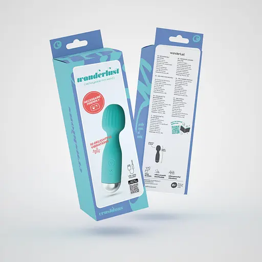 Міні-вібратор Crushious Wanderlust 15 см (м'ятний) - фото 8