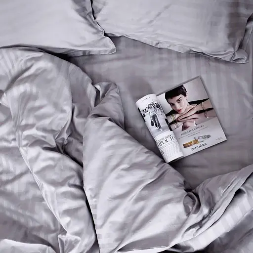 Комплект постільної білизни Tiare півтораспальний сатин страйп 80-pl - фото 2