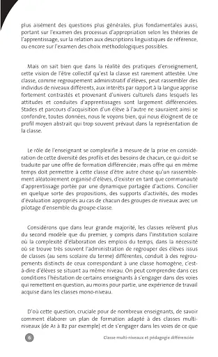 Collection F. Classe multi-niveaux et pedagogie differenciee - фото 6