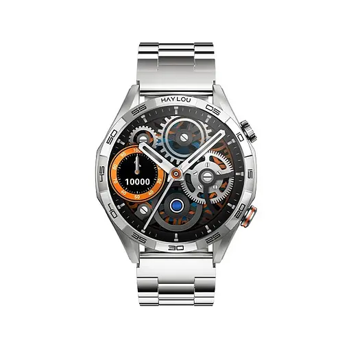 Умные часы Haylou Solar 5 (LS20) (2 ремешки Silicone + Stainless steel) серебристые - фото 3