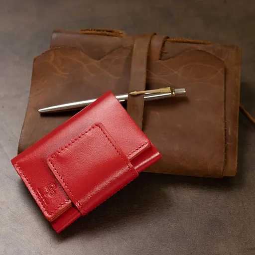 Женское кожаное портмоне Grande Pelle 7.5х10х1.5 см acs0018777 - фото 9