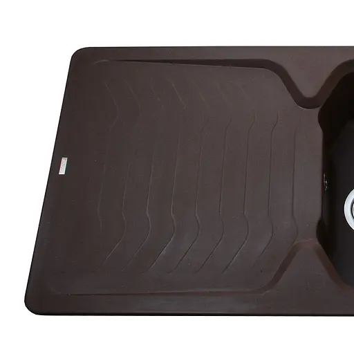 Гранітна мийка Globus Lux Boren коричневий 860x500мм-А0006 000010599, Коричневий - фото 2