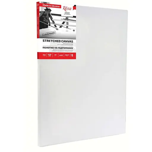 Полотно на подрамник Rosa мелкое зерно лен акриловый грунт