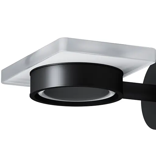 Мильниця Am.Pm X-Joy скляна настінна black A85A34222, Чорний матовий - фото 7