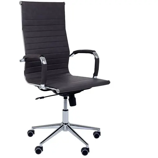 Кресло Slim HB Хром Tilt WAX Dark Grey