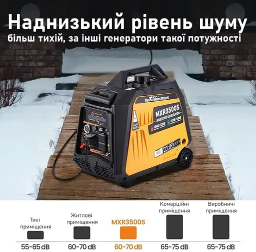 Генератор инверторный газ/бензин MaXpeedingRods 3.5 кВт, Електричний старт/Дистанційний старт/Ручний запуск MXR3500s - фото 7