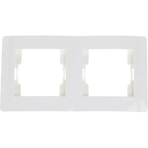 Рамка Brille для розетки ZB-2F wh