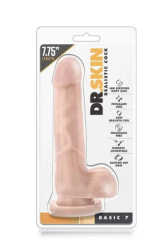 Фалоімітатор Mr. Skin Realistic Cock Basic 7 19.7 см тілесний - фото 2