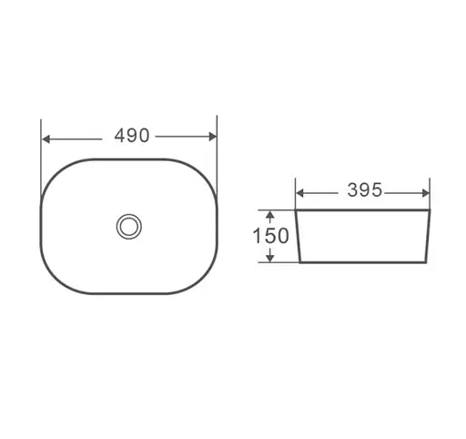 Раковина накладна Mixxus Premium Diverse-0101 Black (MP6485) - фото 2