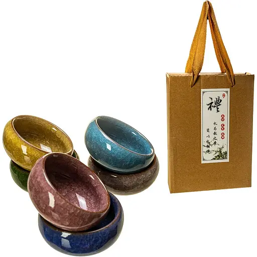 Набор Пиал Newtea "Холодное Пламя" 50 мл 6 шт.