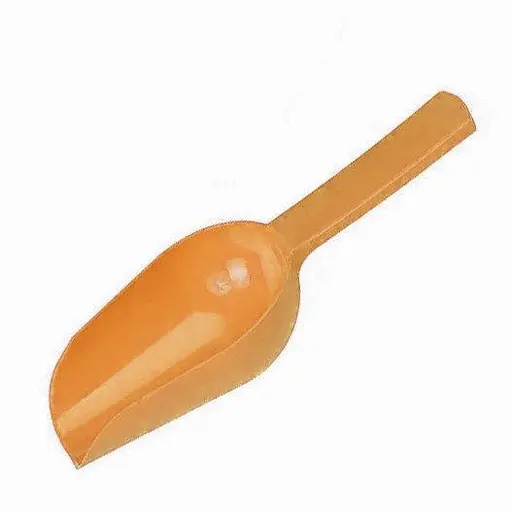 Совок пластиковий для цукру, спецій і сипких продуктів Жовтогарячий, Мед Помаранчевий 84675 - фото 1