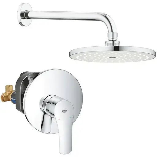 Душева система прихованого монтажу Grohe Eurosmart (33556003+28576000+27541001) UA33556003, Хром - фото 1