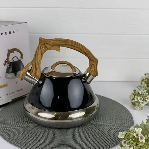 Чайник Edenberg EB-8823 з нержавіючої сталі для індукційної плити 3 л чорний - фото 5