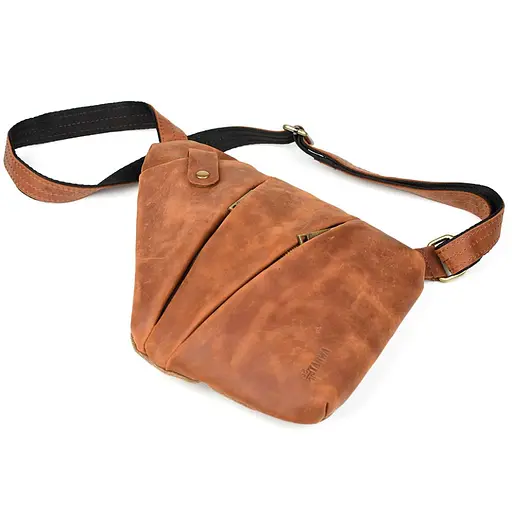 Чоловіча шкіряна сумка через плече TARWA 23х28х4 см sum0025822 - фото 8