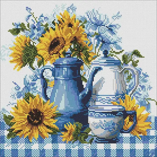 Алмазная мозаика Солнечный кофе ©art_selena_ua Идейка AMO8342, 40х40 см - фото 1