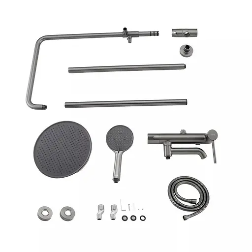 Душова система збройова сталь Gappo G2406-9, Графітовий хром - фото 3