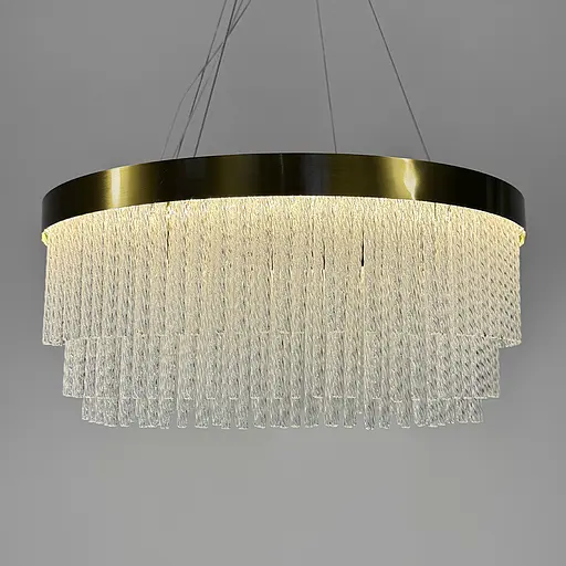 Изысканная подвесная LED люстра в латунном корпусе Ø 60 см Ст. M 221-600 | Line F - фото 7