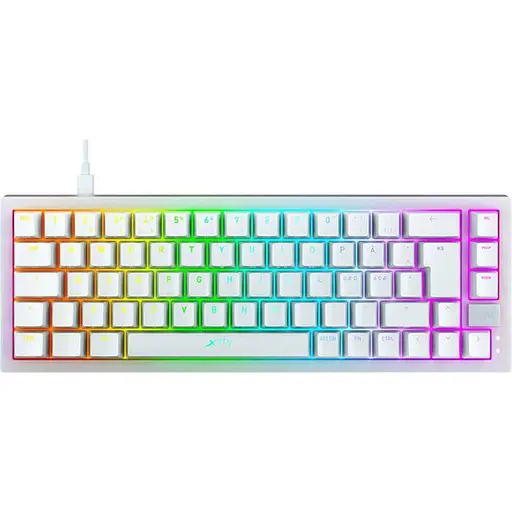 Клавіатура Cherry Xtrfy K5 68 keys Kailh Red Hot-swap RGB White (K5-RGB-CPT-TPWHITE-R-UKR) - фото 1