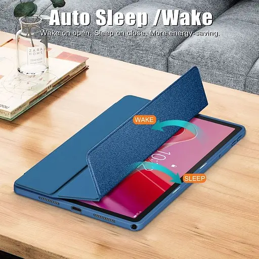 Чехол TPUCristal Pen holder Lenovo Tab M11 Xiaoxin Pad 2024 11 Синий - фото 4