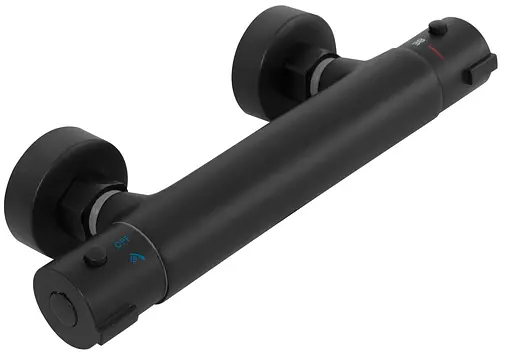 Душова система Rea Mike black чорний з термостатом і полицею REA-P0550, Чорний - фото 5