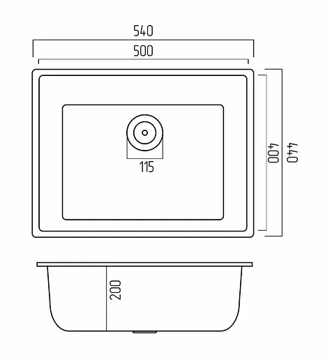 Кухонная мойка Platinum 5444 OASIS (SP000030771) - фото 6