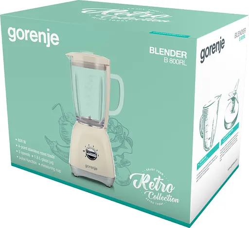 Блендер стаціонарний Gorenje B800RL - фото 2