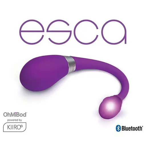 Віброяйце Kiiroo OhMiBod Esca 2 18.5 см фіолетовий - фото 3