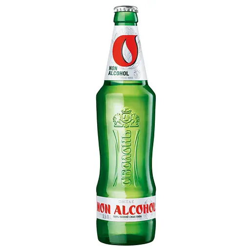 Пиво безалкогольное Оболонь, светлое, 0,4%, 0,5 л (65521) - фото 1