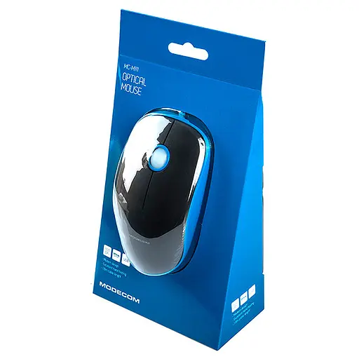Мышь Modecom MC-M111, 3кн., 1600dpi, чорно-синя (M-MC-M111-140) - фото 5