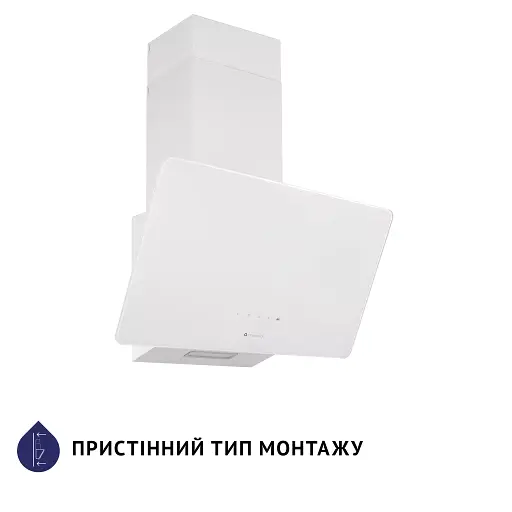 Вытяжка декоративная наклонная Минола HVS 6224 WH 700 LED - фото 2