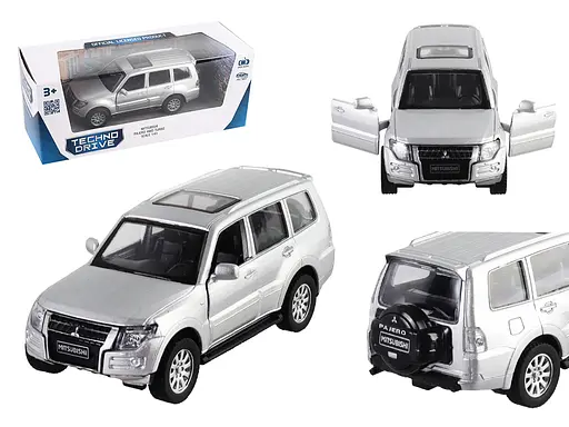 Автомодель MITSUBISHI PAJERO 4WD TURBO, серебристый