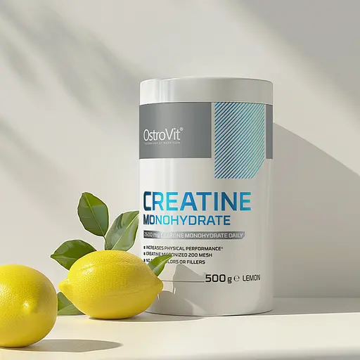 Креатин Creatine Monohydrate, 500 грамм Лимон OstroVit 000288391