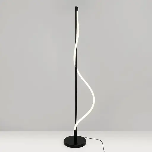 Лампа з обплетеним неоном у чорному корпусі 150 см | Line F | Арт. FL003-1500A BK - фото 4