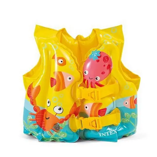 Детский надувной жилет Рыбки Intex 59661NJ-2 размер 41 х 30 см - фото 1
