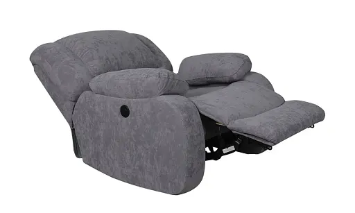 Крісло Ремо з електричним реклайнером сірий - фото 5