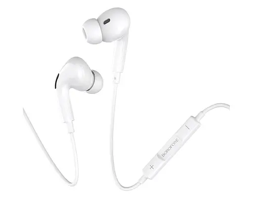 Наушники вакуумные Borofone BM30 Pro Type-C белые - фото 2