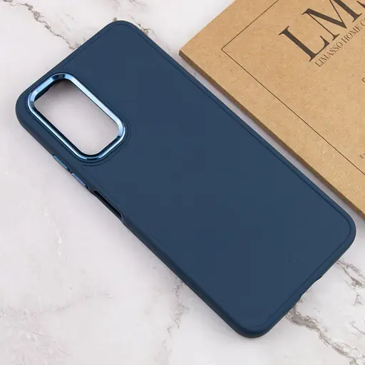 Чехол Epik TPU Bonbon Metal Style для Samsung Galaxy A14 4G/5G Синий/Cosmos blue - фото 4