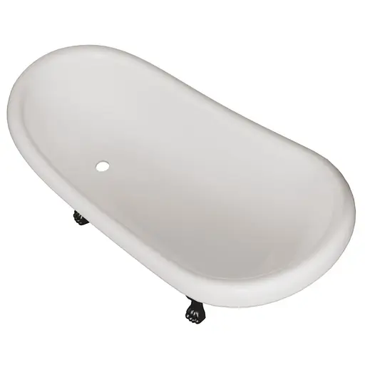 Ванна отдельностоящая матовая Amdcon Symphony 167x78 черная из литого камня черные ножки SYMFONYA_167_bl_BLACK_MAT Черный матовый - фото 9